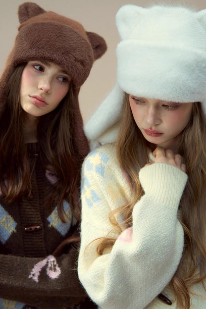 Winter Ear Protection Cute Plush Hat