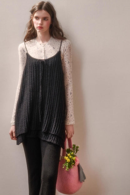 Soft Gemstone Wool Pants Set-Up