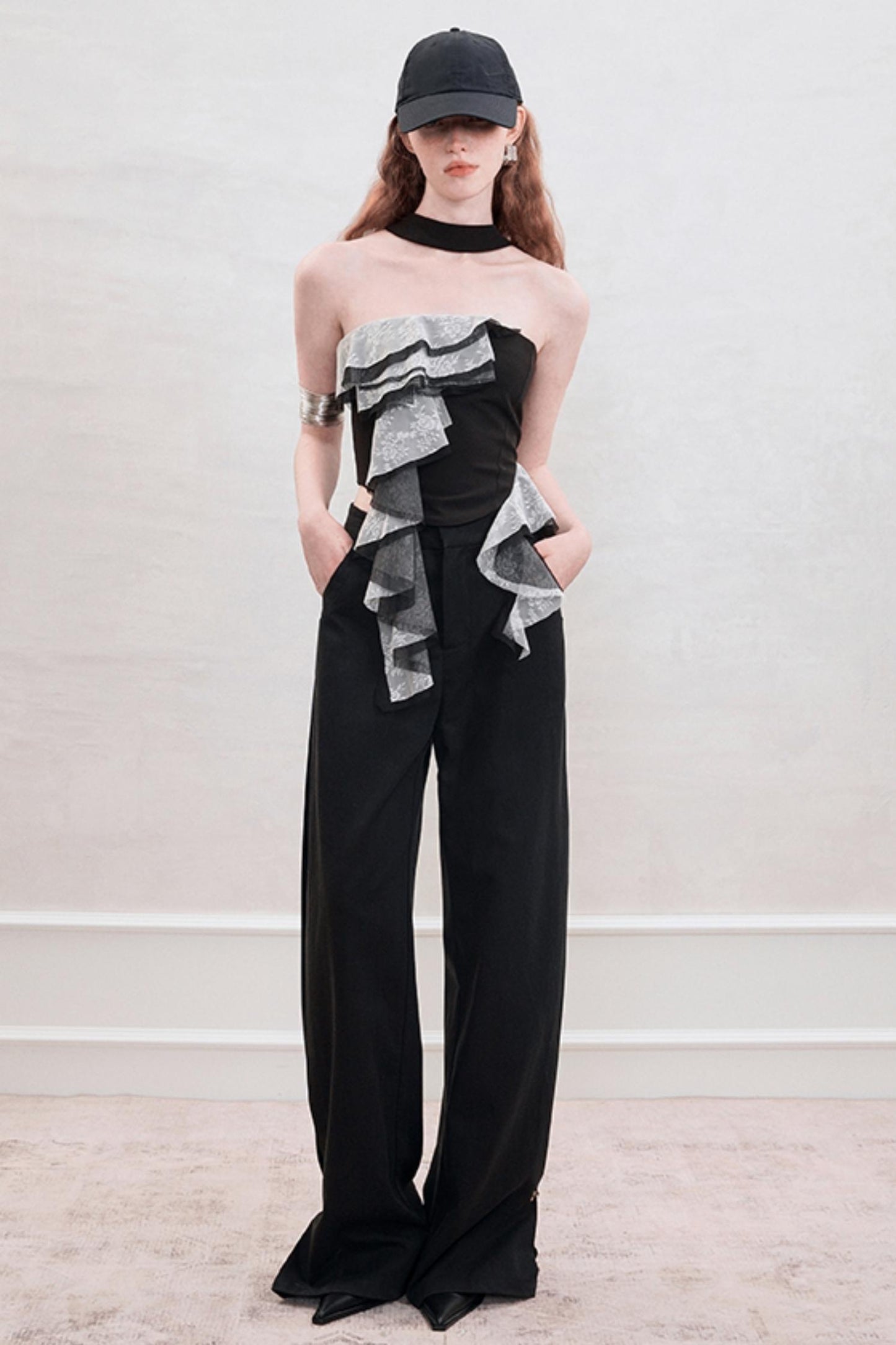 Classic Lace Halter Top