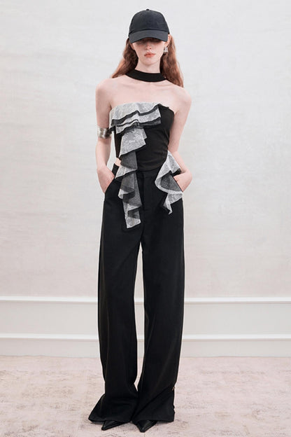 Classic Lace Halter Top