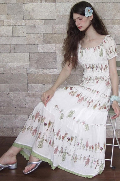 Botanical Linen Skirt Set-Up