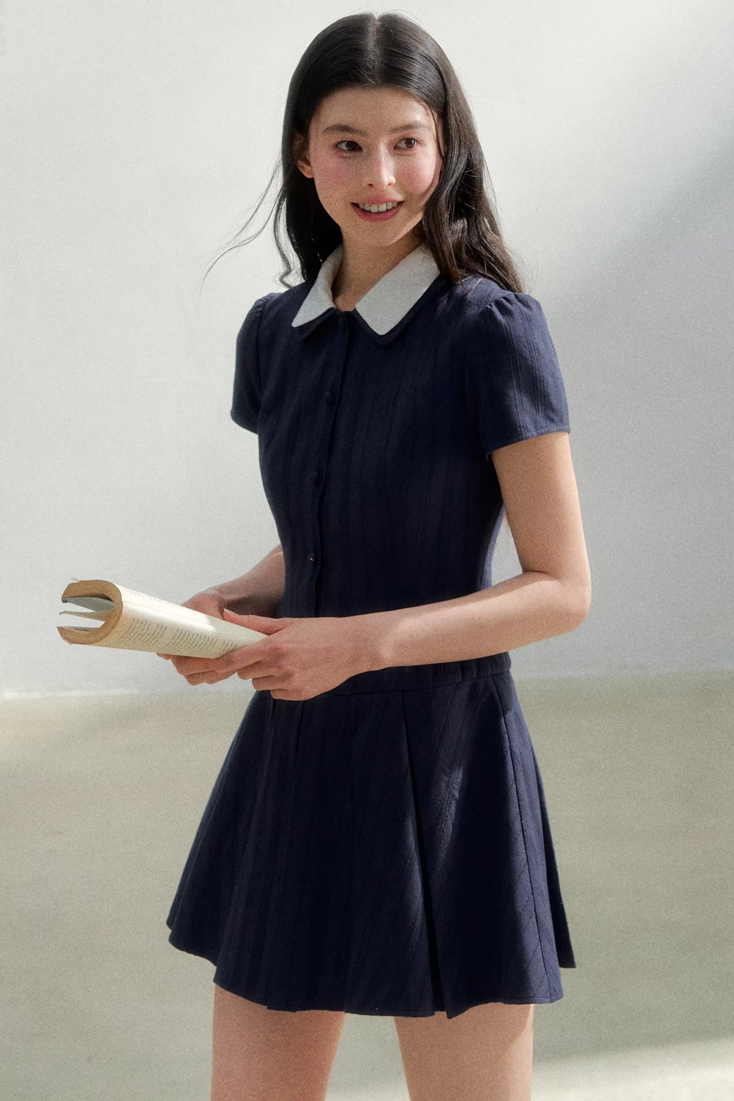 Retro College Shirt Dress