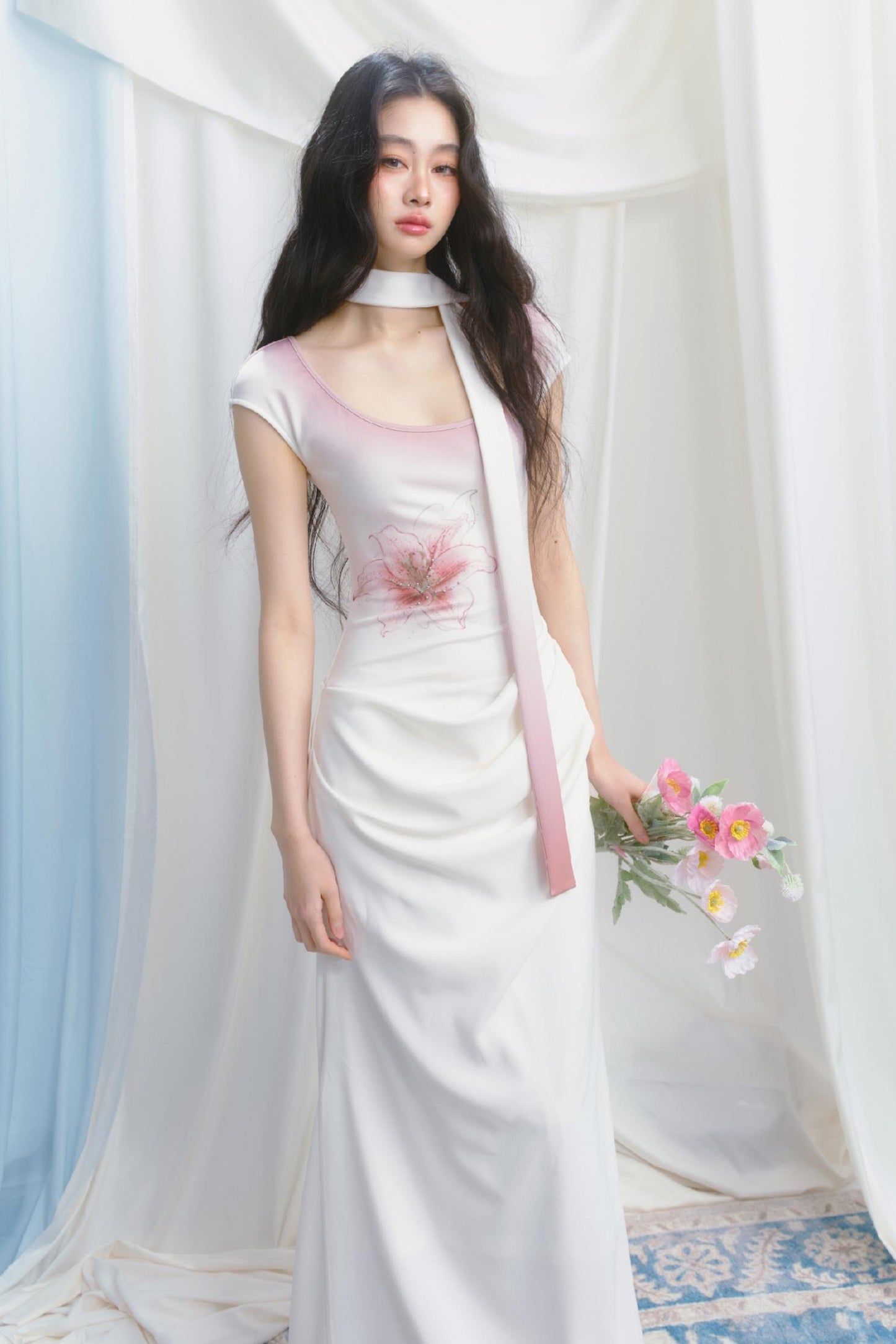 Elegance Tantalum Print Dress