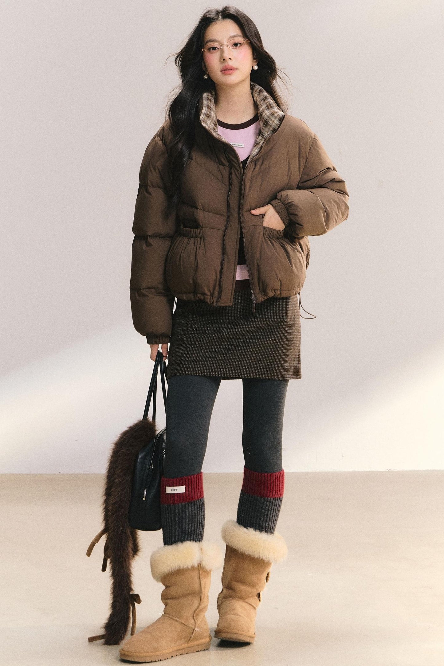 Plaid Frosting Cotton Jacket