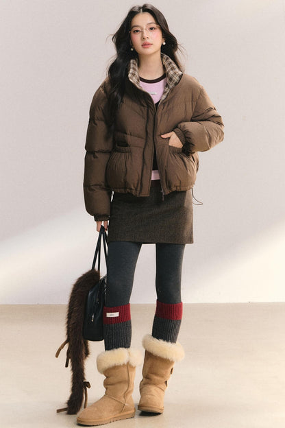 Plaid Frosting Cotton Jacket