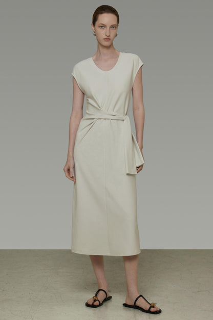 Summer Asymmetric Tie Dress