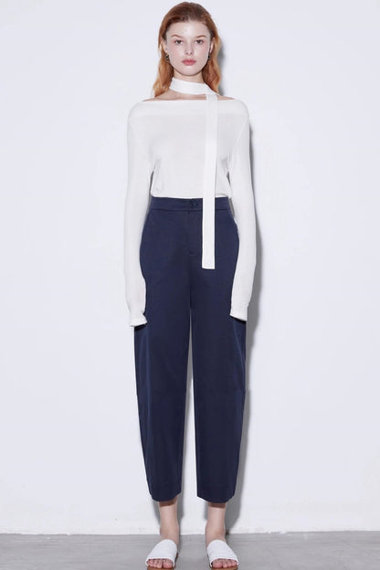 Slimming High-Waisted Wide-Leg Pants