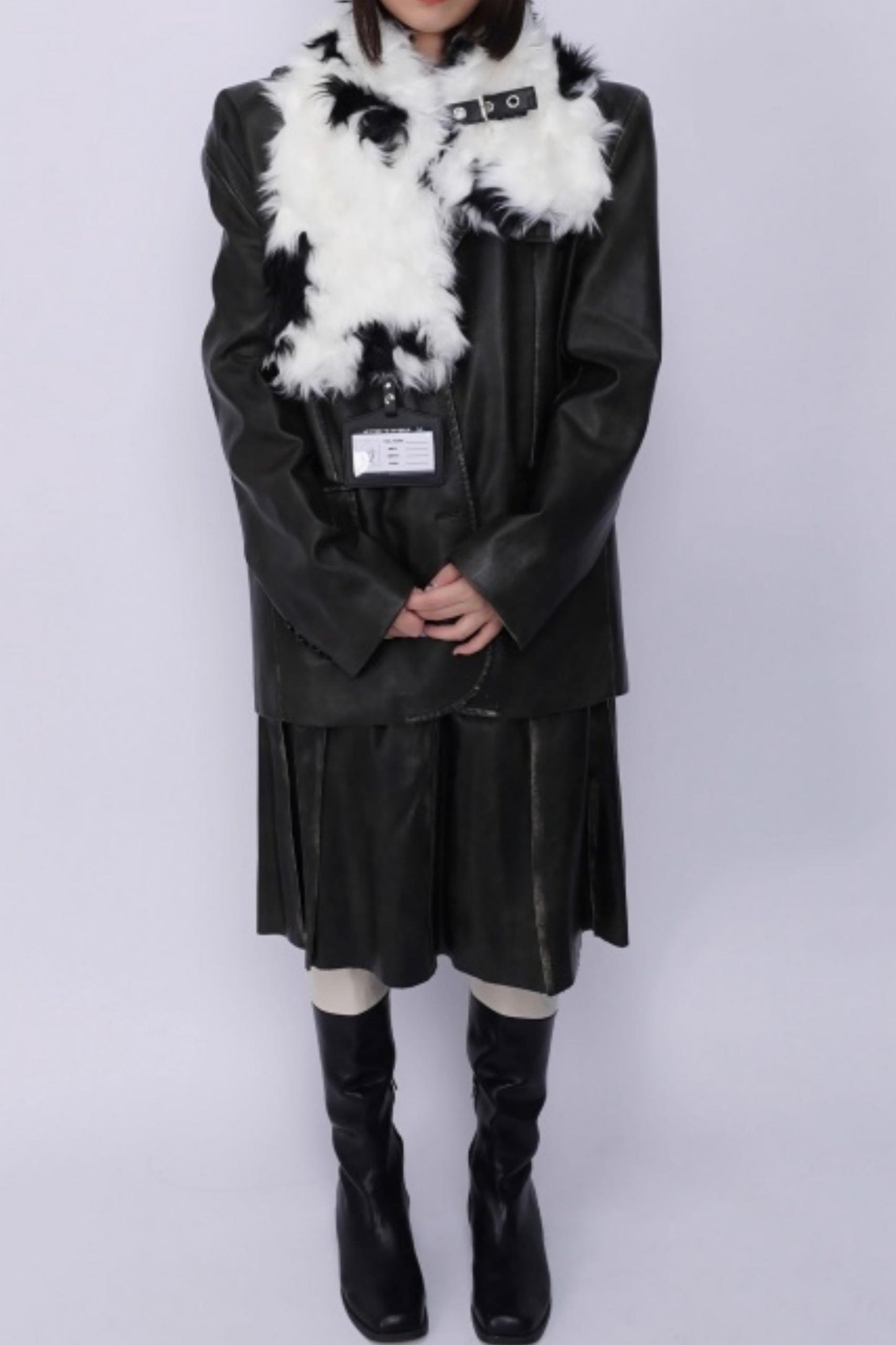 Rebirth Plush Patchwork Scarf