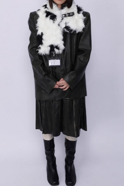 Rebirth Plush Patchwork Scarf