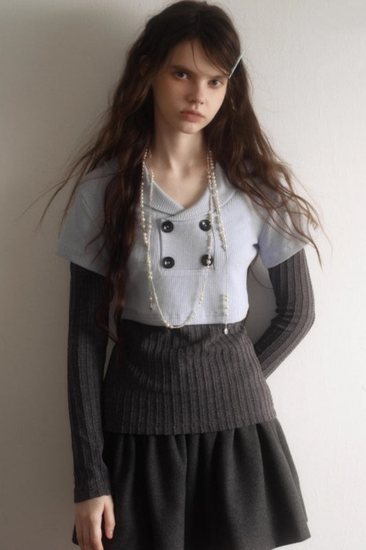 Vintage Sailor Knit Top