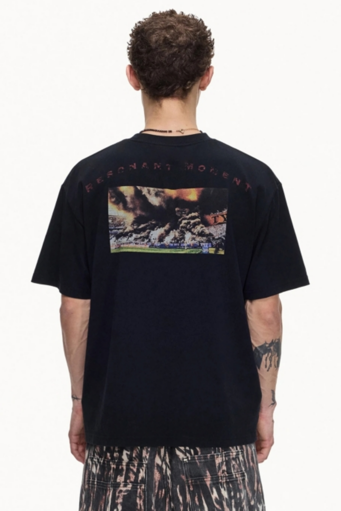 Retro-Football-Baumwolltop mit Kunstmotiv