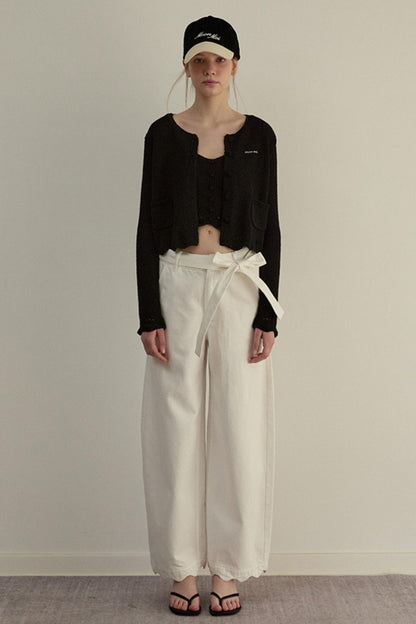 Sunlit Tencel Peplum Pants
