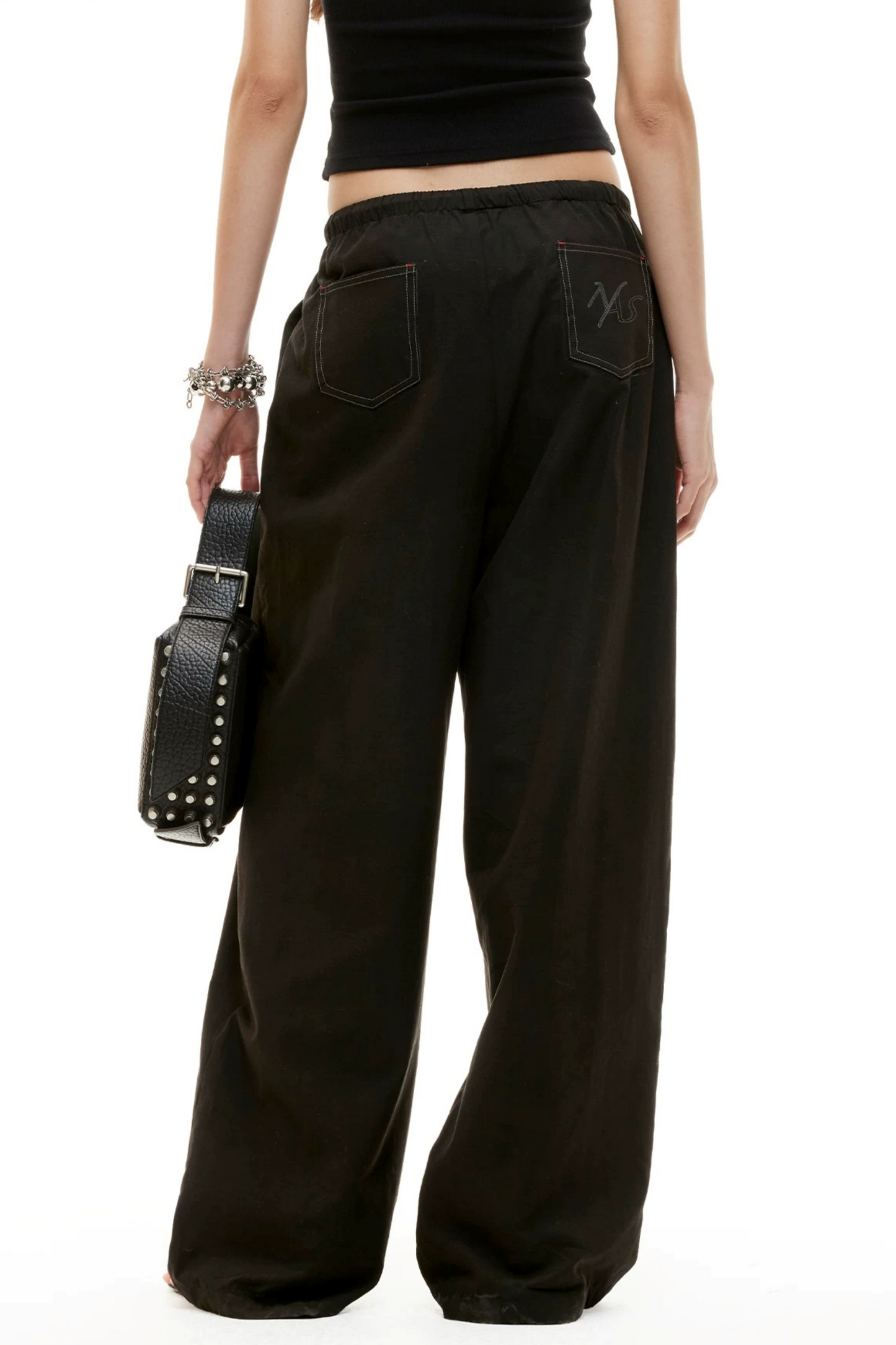 Silky Tencel Pleated Pants