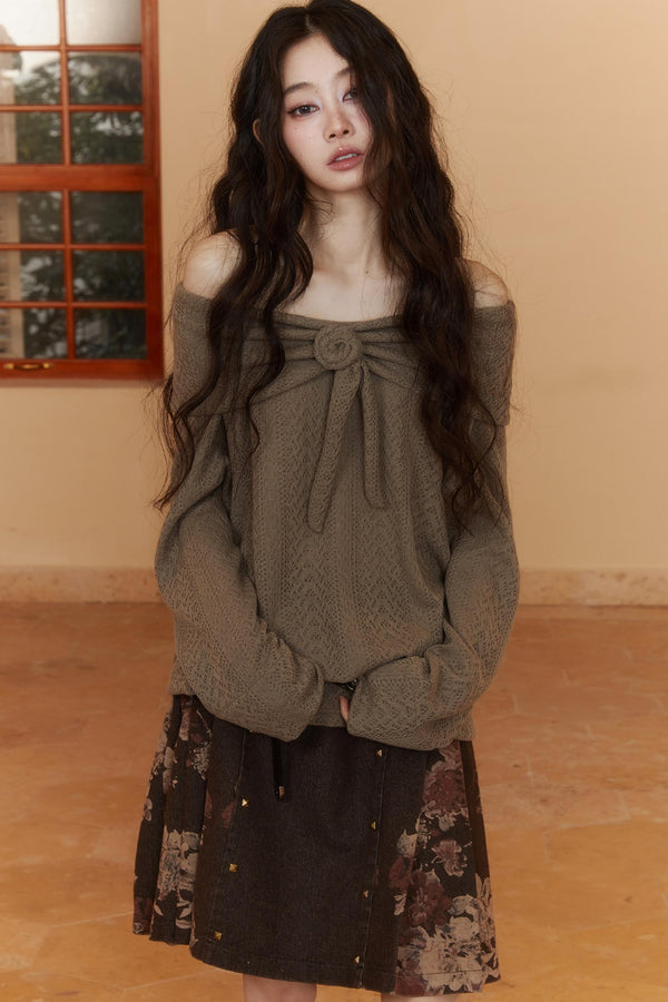 Brown Campus Sweater