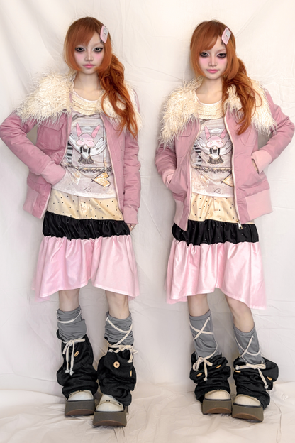 Slim-Fit Plush Collar Jacket