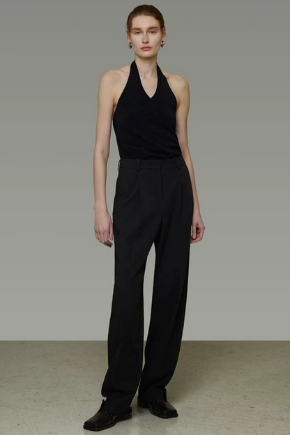 Unspoken Black Backless Camisole