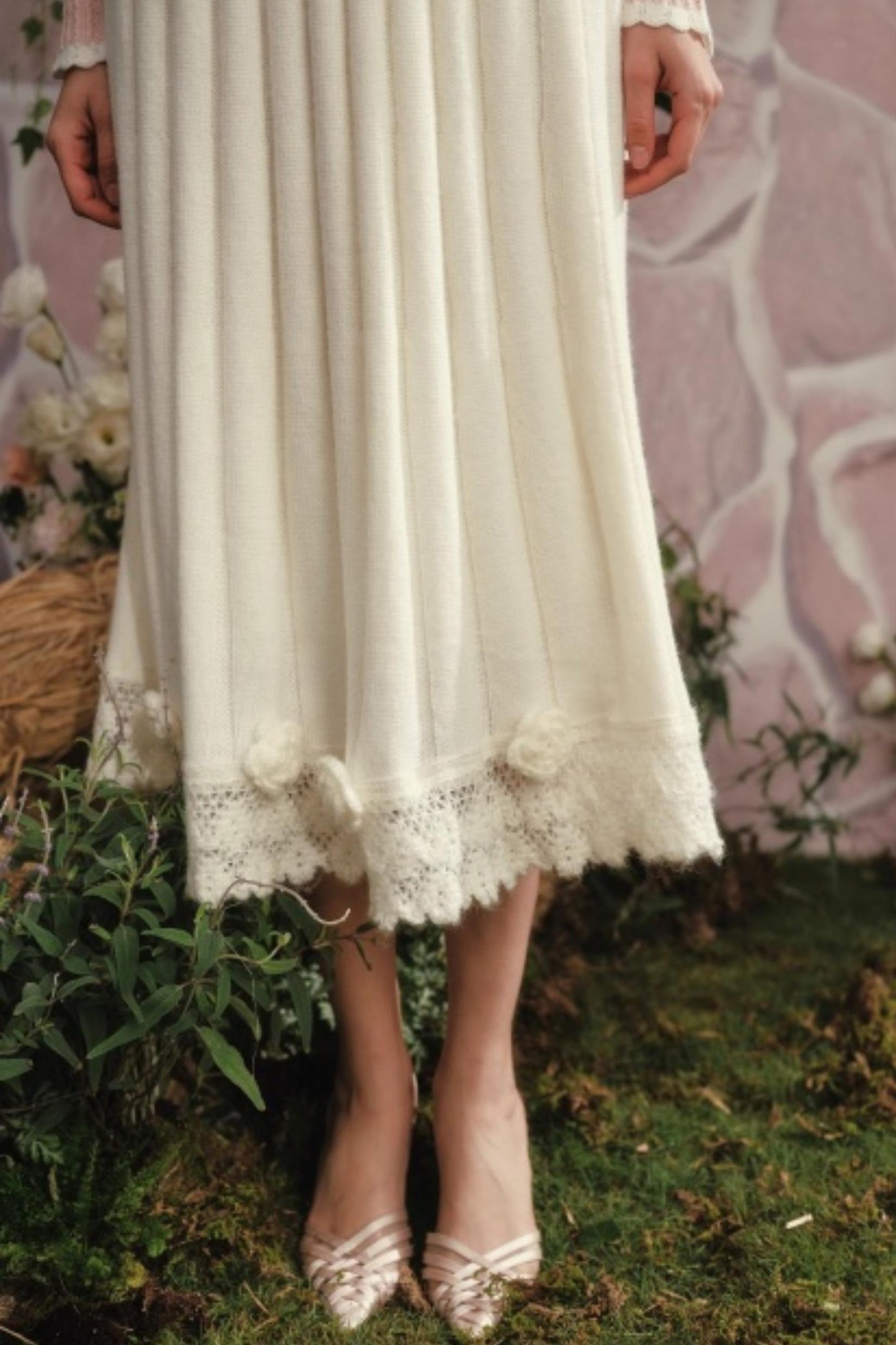 Lacemade Knitted Long Skirt