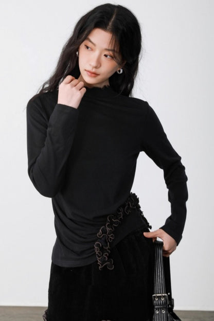 Dark Night Ruffle Top