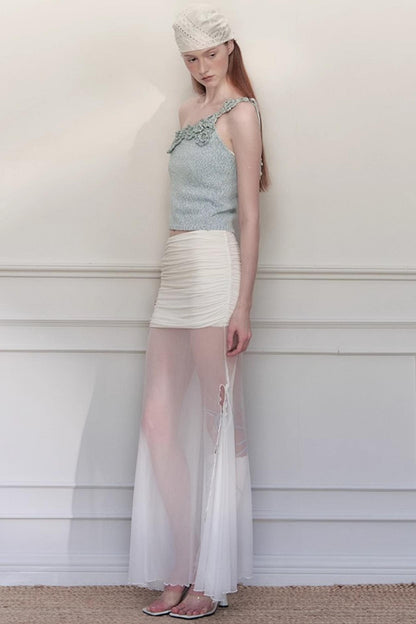 Bamboo Ribbon Summer Bustier Top