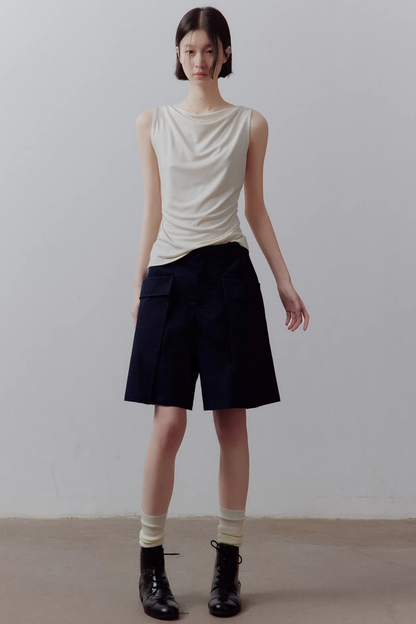 Combed Cotton Patchwork Pants