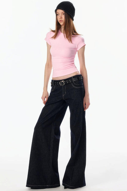 Retro Loose Denim Pants