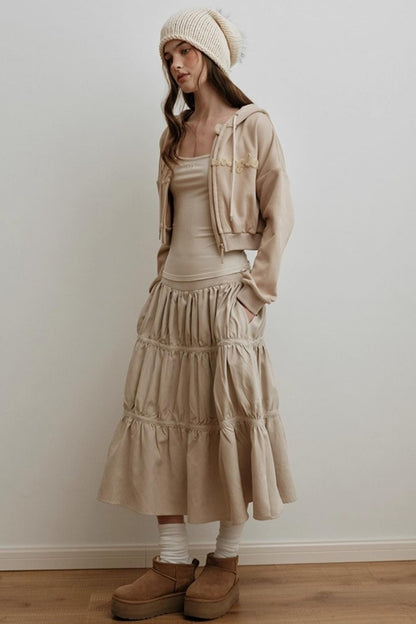 Heavy-Duty Embroidered Hooded Jacket