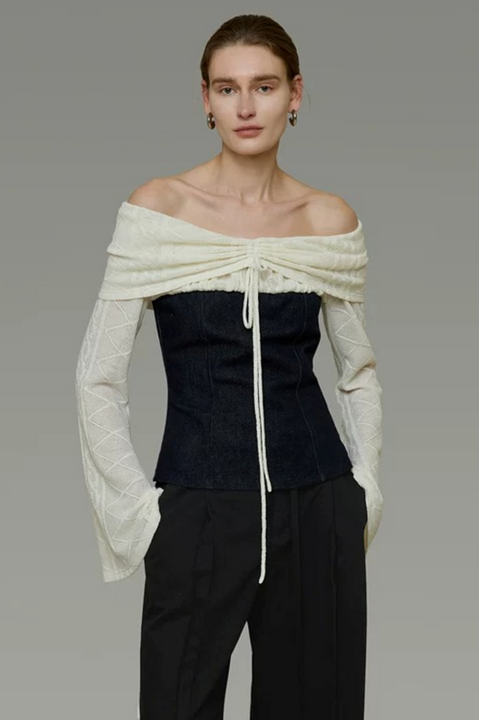 Unspoken Color-Blocked Knit Top