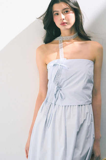 Summer Bow-Tie Sheath Dress