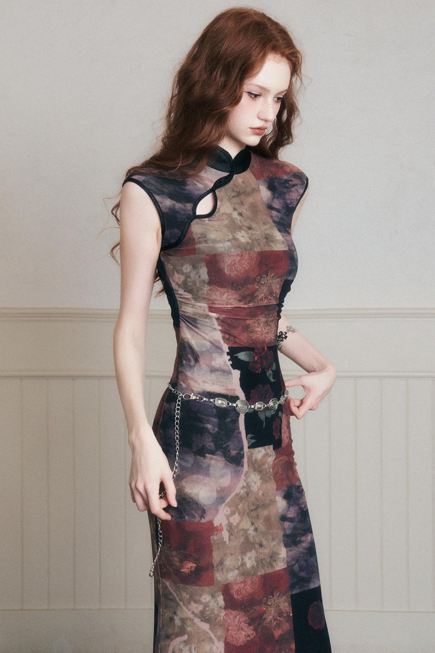 Vintage Chinese Cheongsam Dress