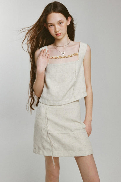 Rebellious Linen Skirt Set-Up