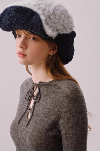 Reversible Plush Lei Feng Hat