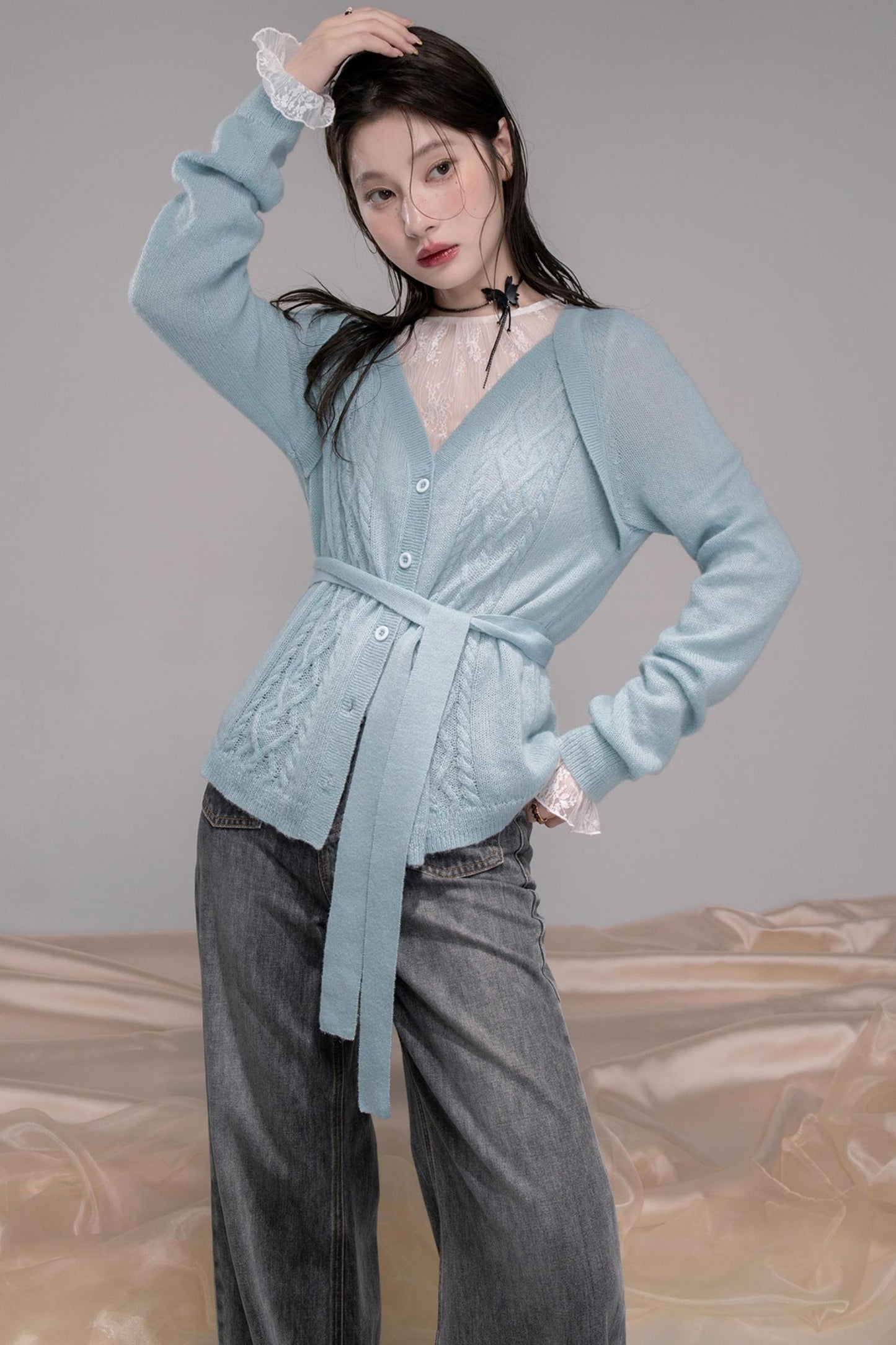 Wavy Diamond Cardigan