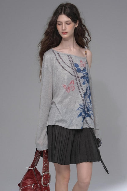 Distressed Long T-Shirt