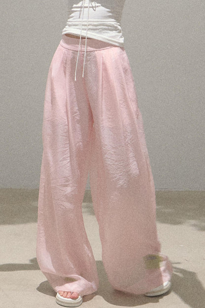 Pearlescent Wide Leg Trousers