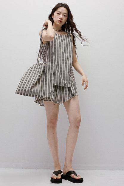 Artistic Stripe Holiday Skirt