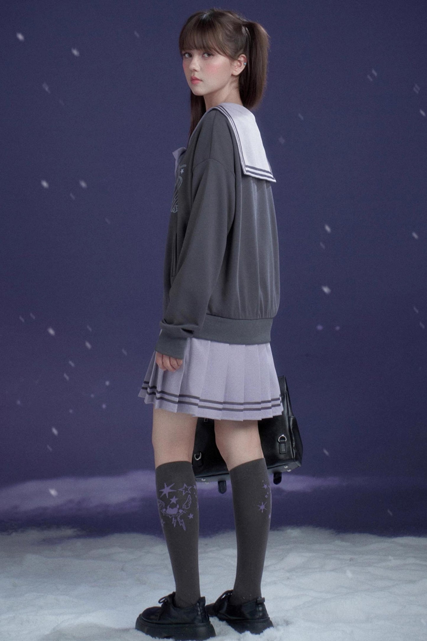 Cool Gray Graffiti Jk Socks