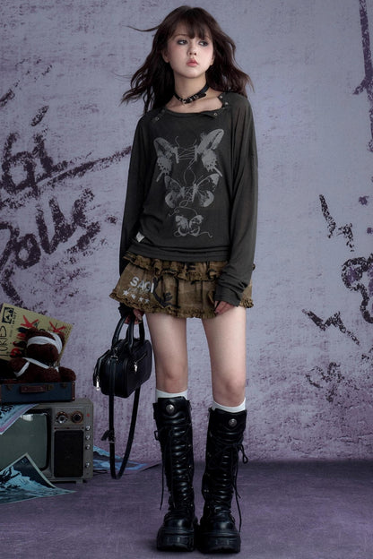 Sweetheart Camouflage Skirt