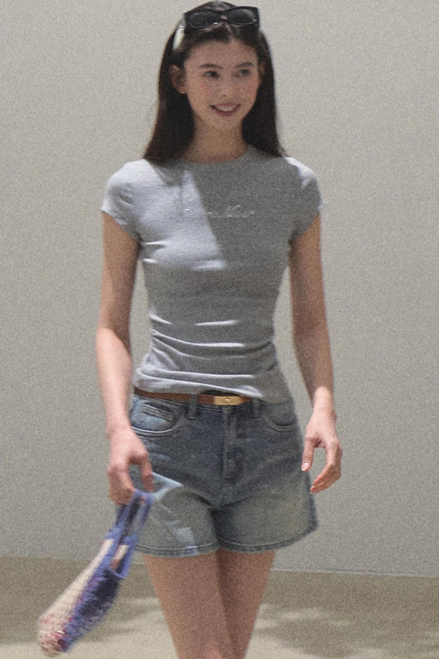 Vintage Skinny Denim Shorts