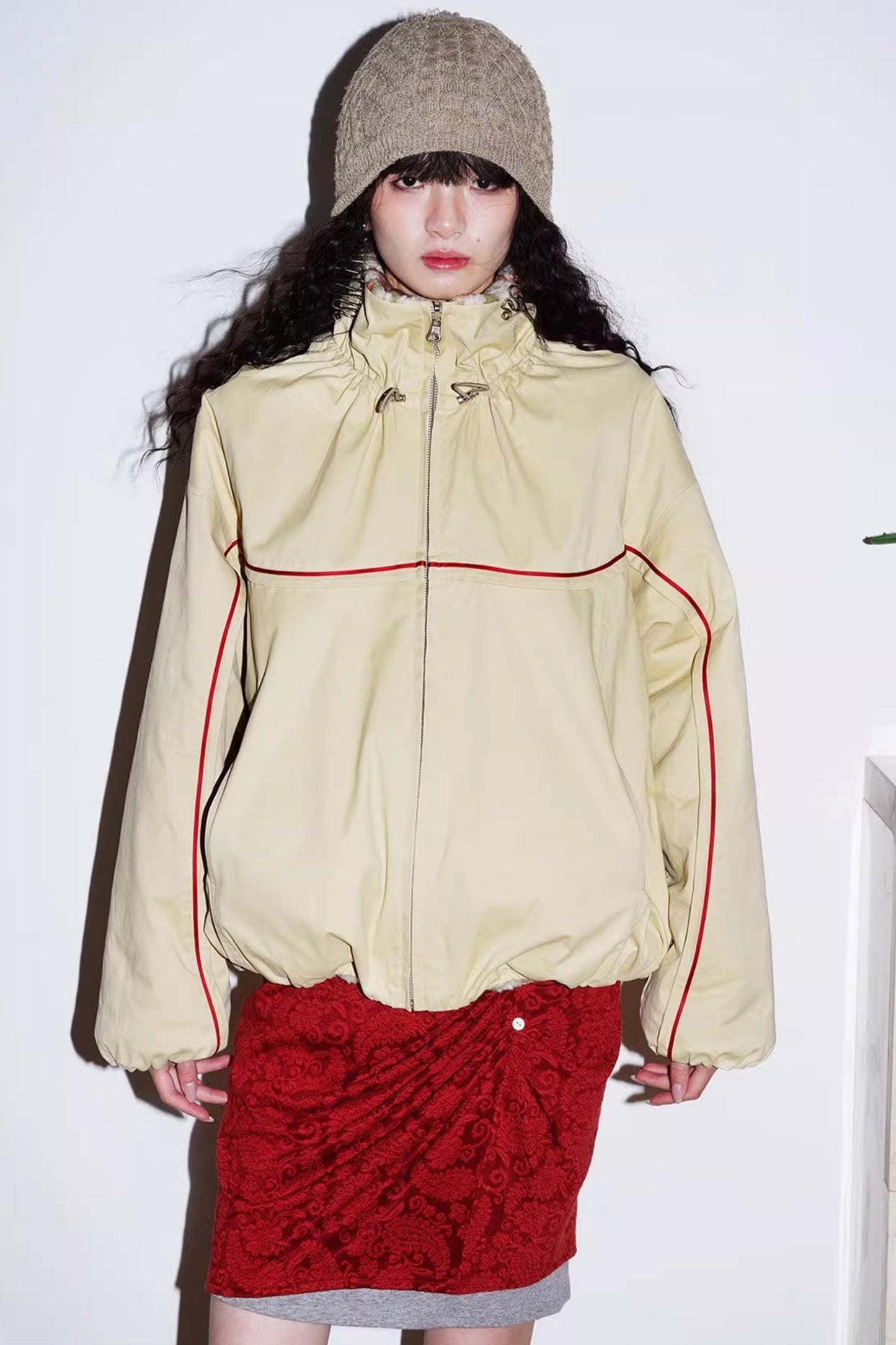 Retro Paisley Sweater Skirt Set-Up