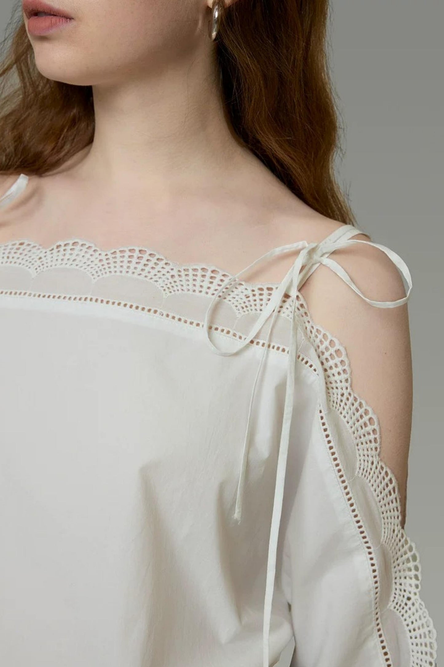 Off-Shoulder Lace Blouse