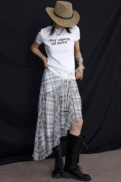 Summer Ruffled Irregular Skirt