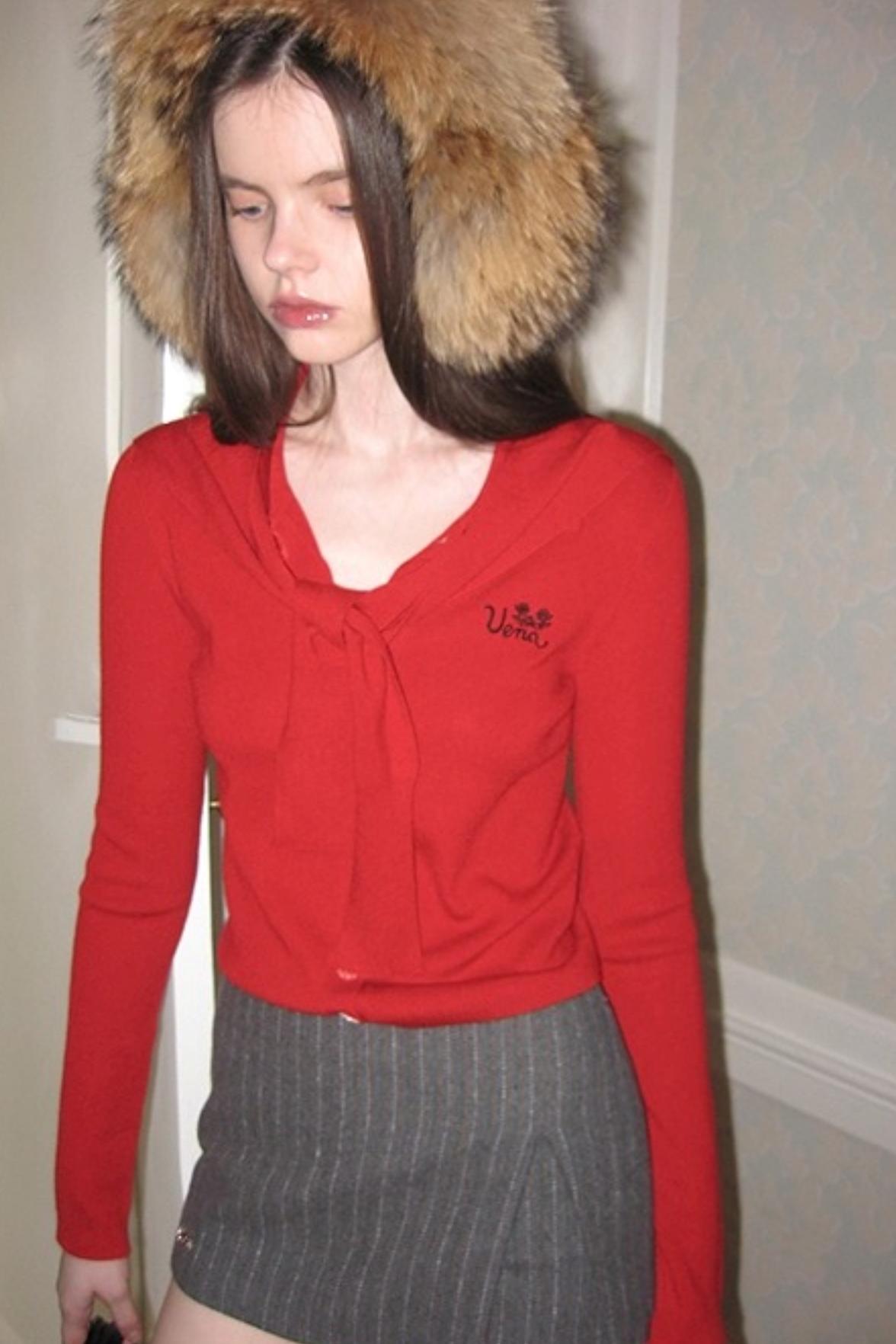 Color-Blocked Wool Top