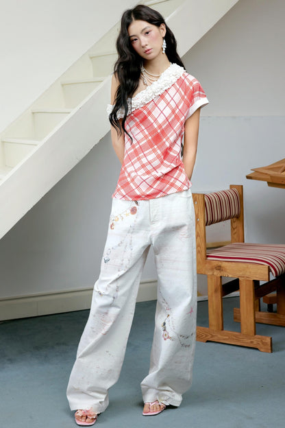 Shell Wide-Leg Trousers