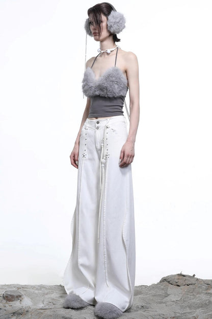 Fur Knit Halterneck Camisole