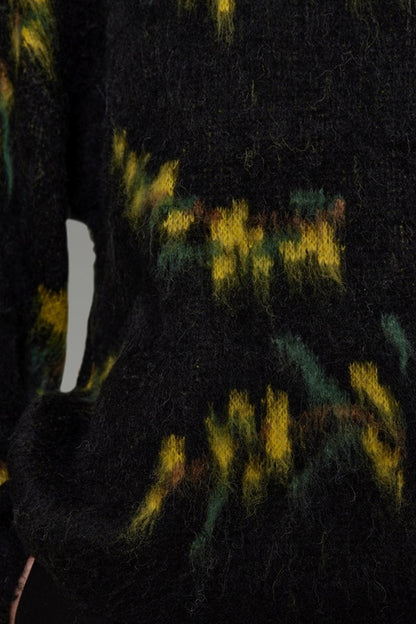 Retro Smudged Winter Sweater