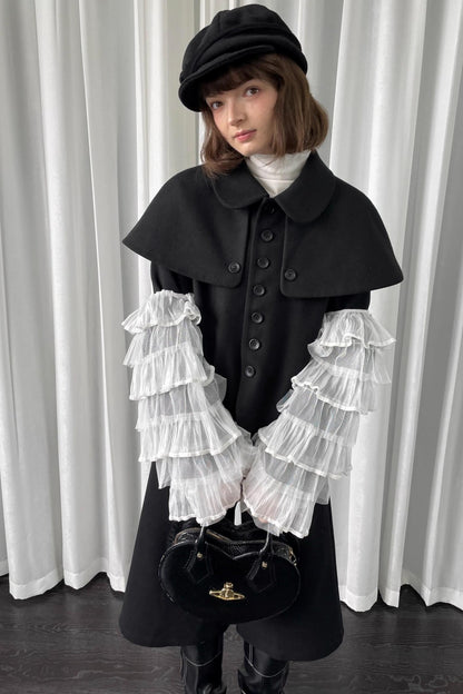 Versatile Black Woolen Suit Jacket