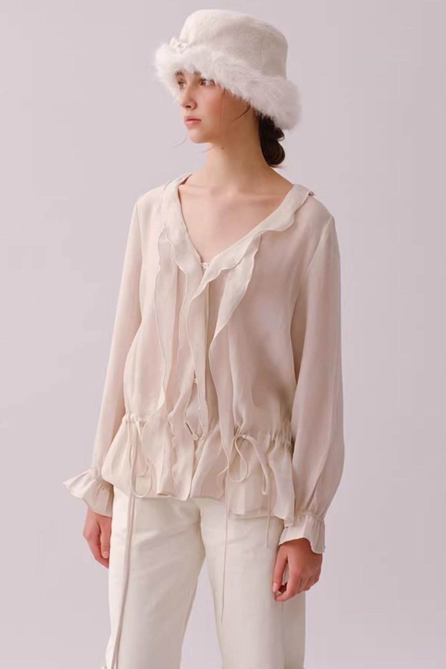 Reversible Faux Fur Beret Hat