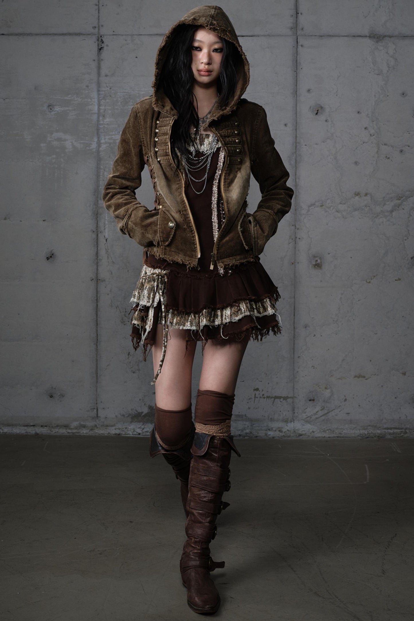 Detachable Slim Hooded Jacket