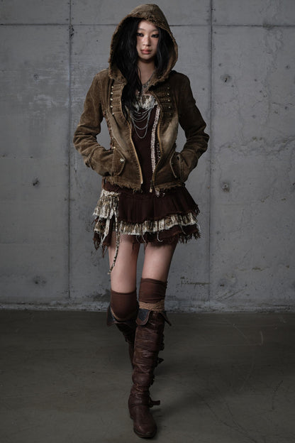 Detachable Slim Hooded Jacket