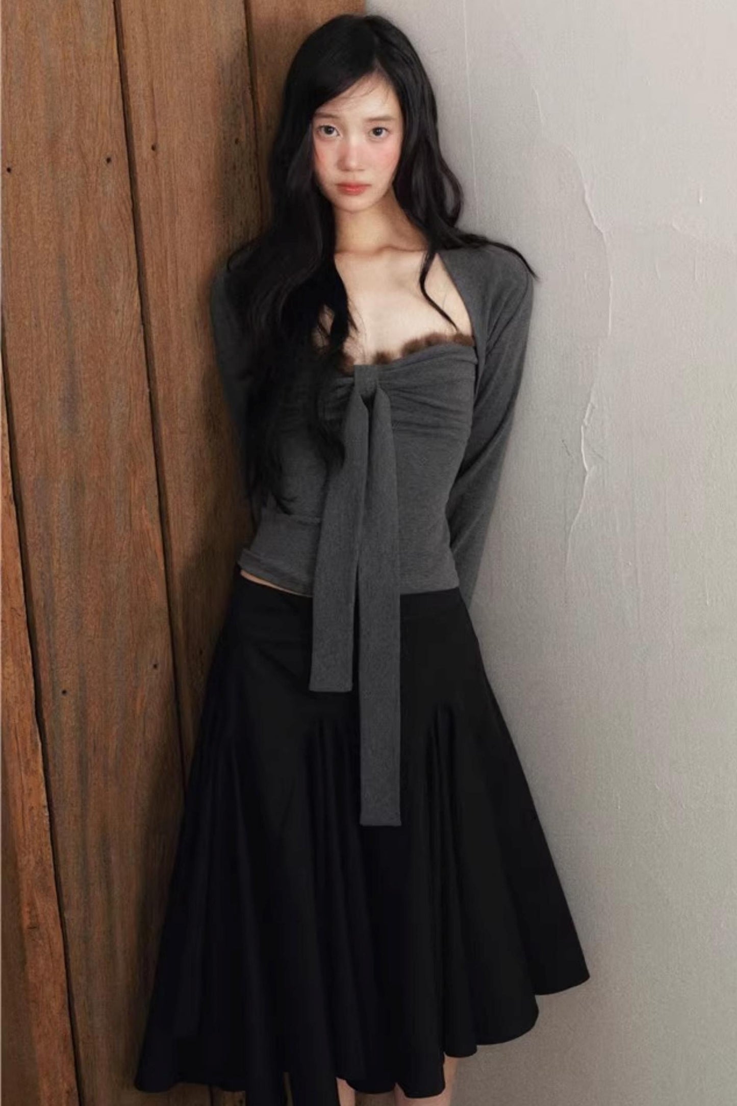 Deep Flower Bandeau Top Set -Up